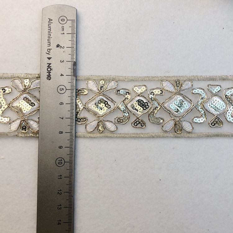 In stock: mesh, sequin, embroidery, lace, gold thread, bone lace, webbing, curtains, wedding lace, clothing accessories pic 18