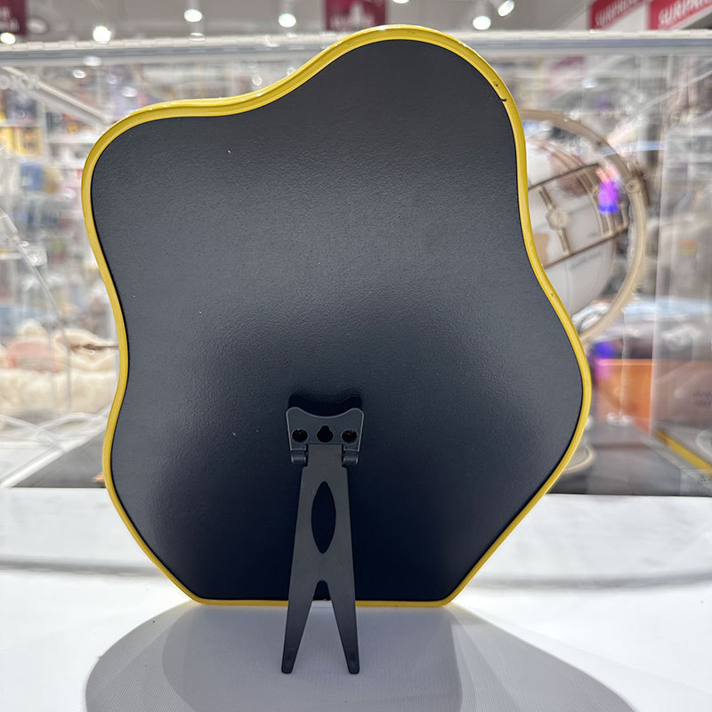 粉色女孩桌面化妆镜不规则云朵梳妆镜公司礼品广告赠品外贸镜子详情12