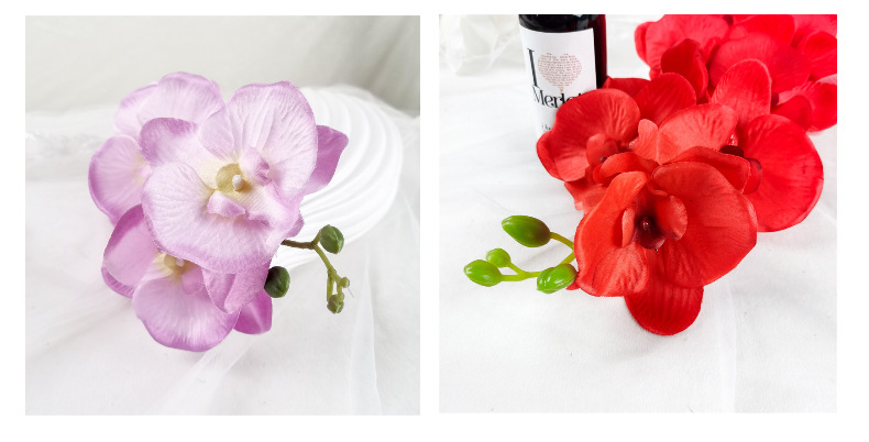 蝴蝶兰仿真花假花婚庆家居庆典装扮户外酒店装饰拍照摄影道具详情18