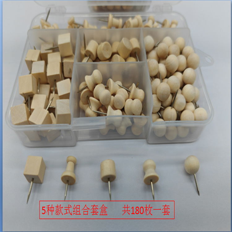 A creative office message board composed of 180 wooden thumbtacks, kindergarten art nails, I-shaped nails, and a cork photo wall pic 2
