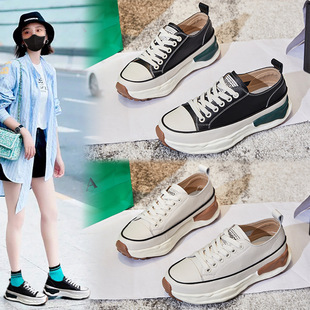 2024夏季新款网面透气渔夫鞋女休闲平底浅口单鞋女百搭厚底女鞋潮详情6