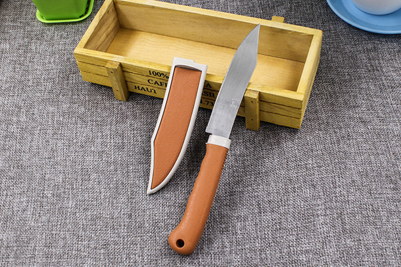Two-person store department store yellow sleeve knife, stainless steel fruit knife, household travel portable knife with sleeve, small knife for cutting fruits and peeling pic 4