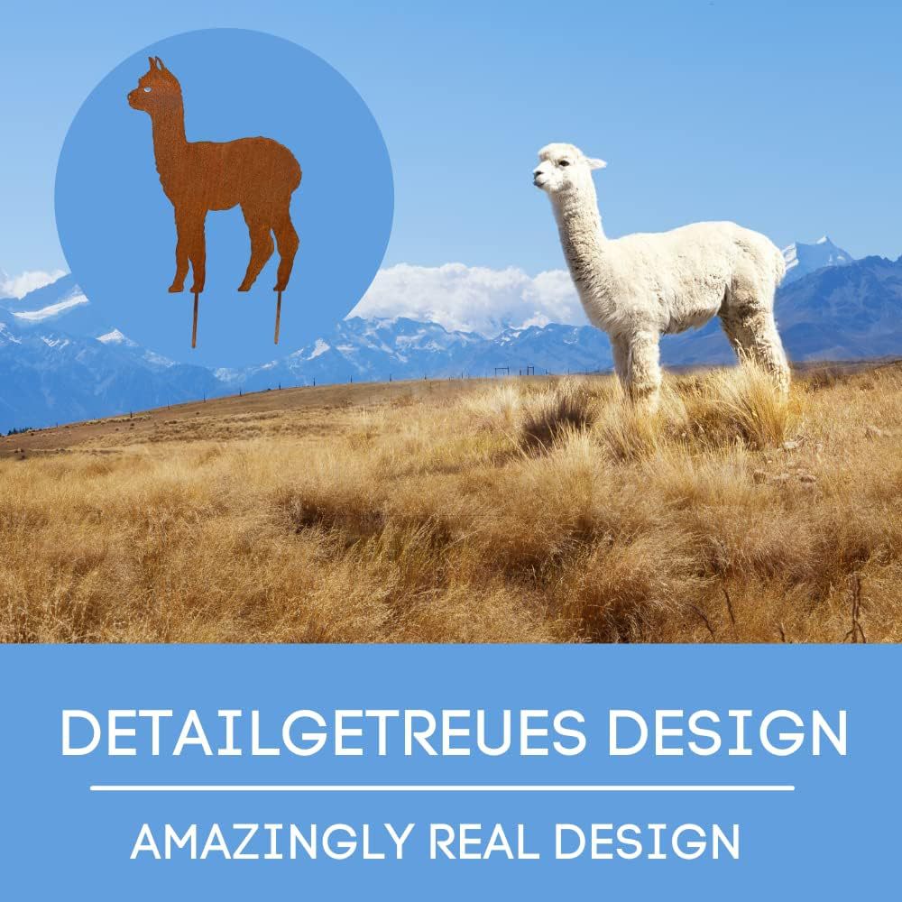 跨境新款创意生锈动物剪影立体庭院地插装饰花园摆件户外插件雕塑详情13