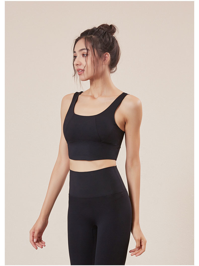 跨境新款莱卡纤维健身运动文胸防震跑步瑜伽背心运动内衣瑜伽服女详情48