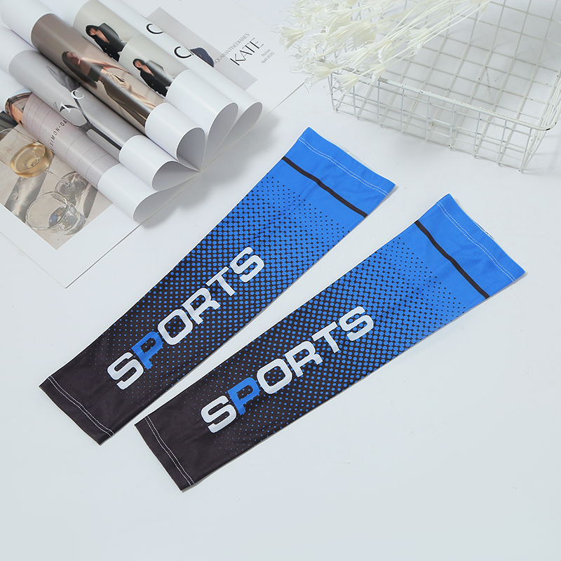 跨境冰夏季防晒男袖套防紫外线护臂套袖冰丝夏天袖子手套薄款骑行登山护膝护肘运动详情11