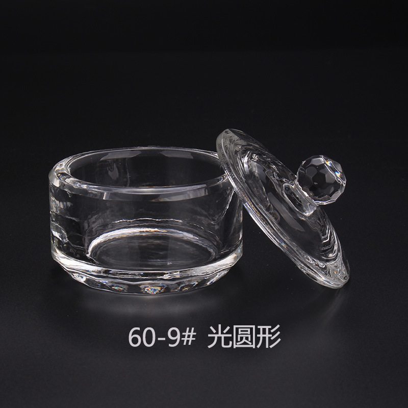 Cross-border exclusive glass crystal cups with LIDS for nail art, irregular-shaped crystal cups, and special octagonal cups for holding crystal liquid pic 20