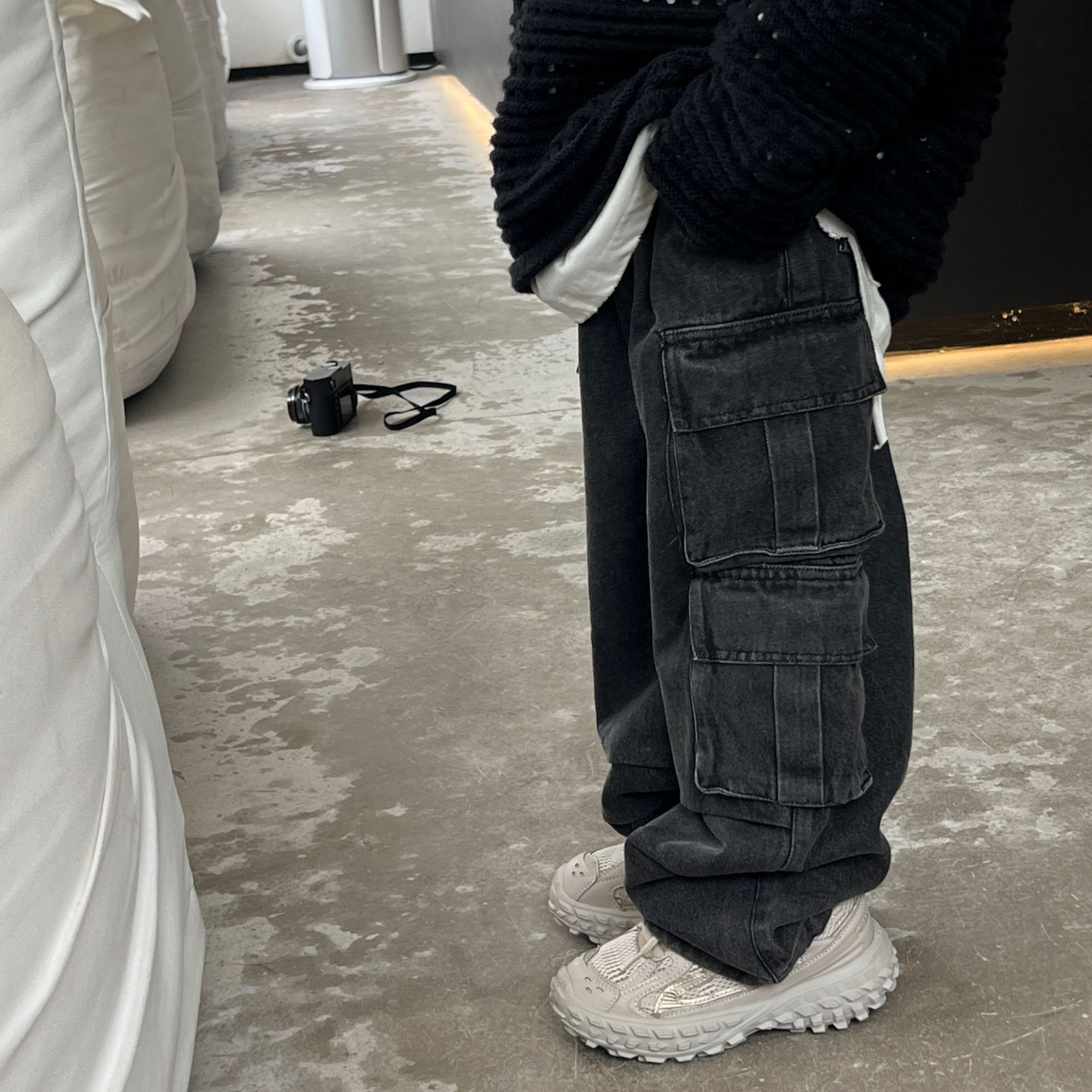 泰如2023秋季新款儿童时髦工装牛仔裤男童韩版洋气休闲裤宝宝长裤详情9