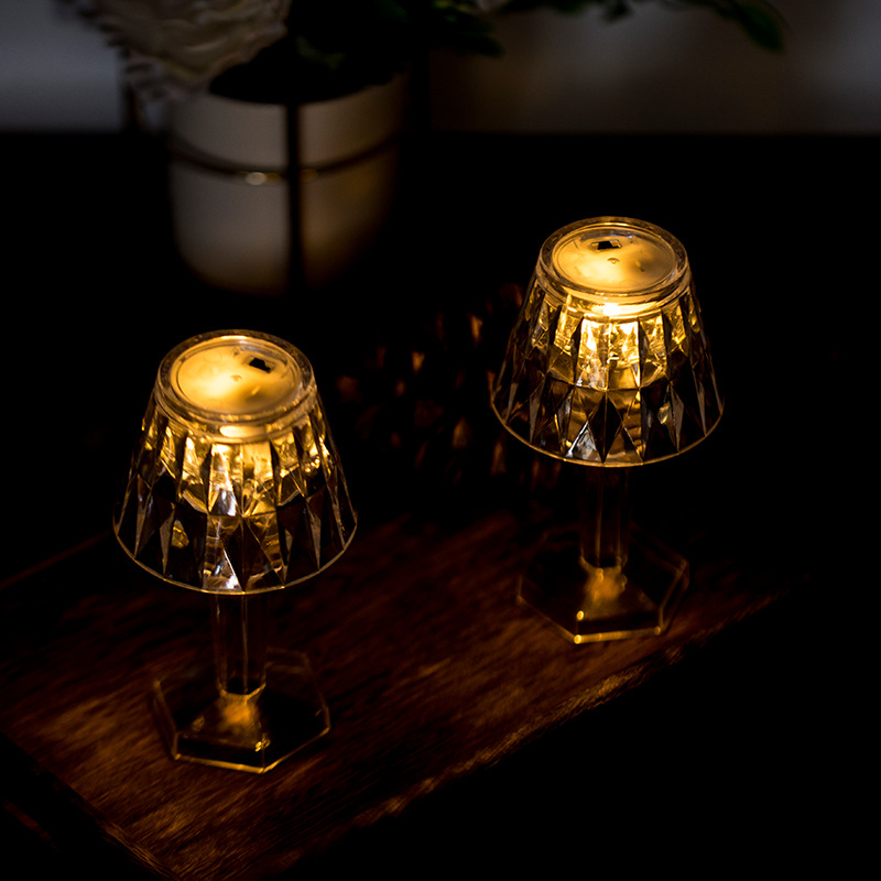 LED electronic night light, diamond crystal table lamp, bedside pic 15