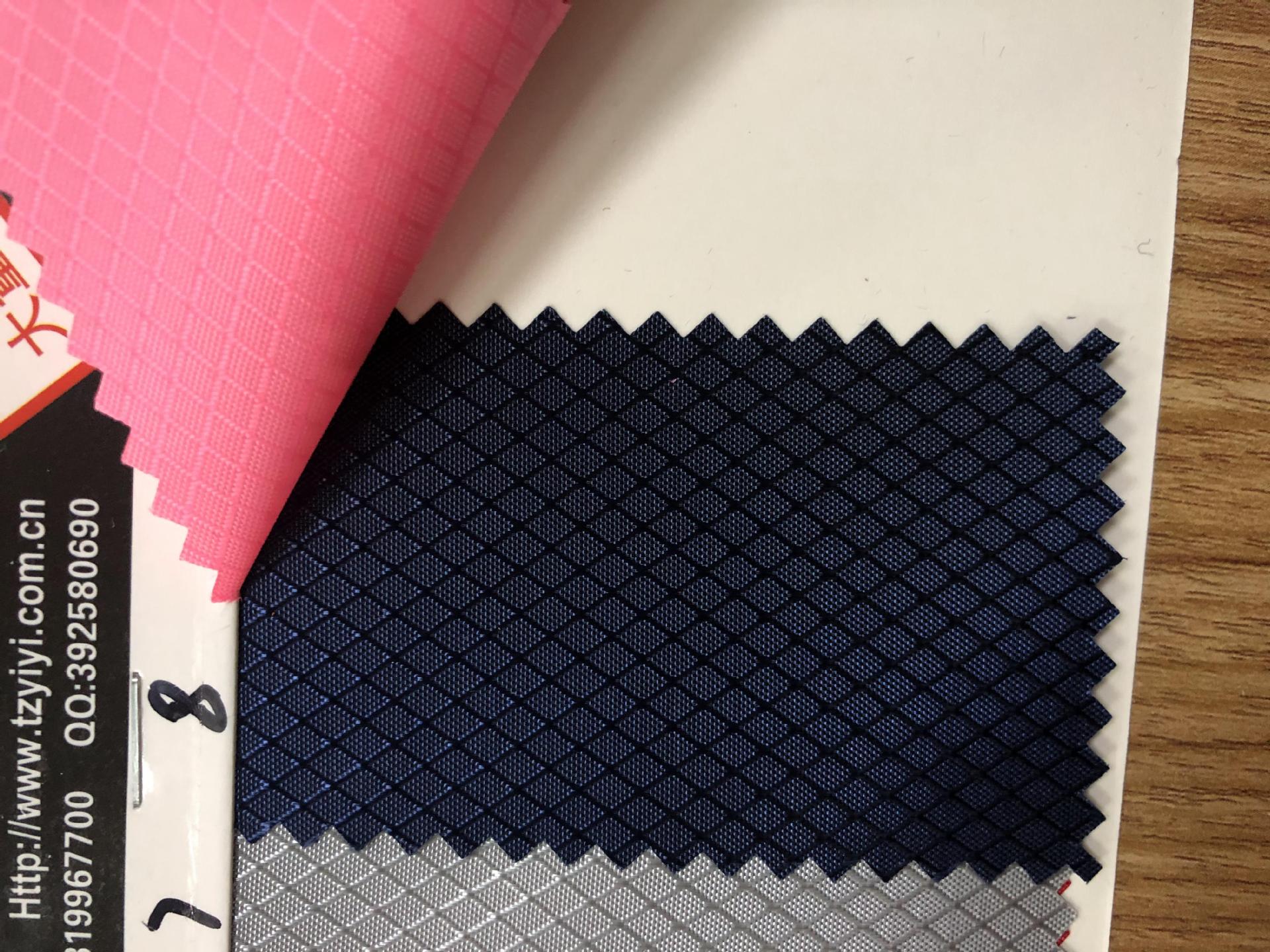 Diamond-shaped checkered PU water-like Oxford cloth for luggage, schoolbags, backpacks, tablecloths, handbags, tents, Oxford cloth fabric wholesale pic 11