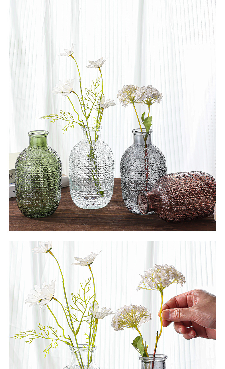 跨境新品 欧式风格 玻璃花瓶 ins风格 客厅桌面水养 插花瓶 创意装饰花瓶 水培摆设 其他分类详情11