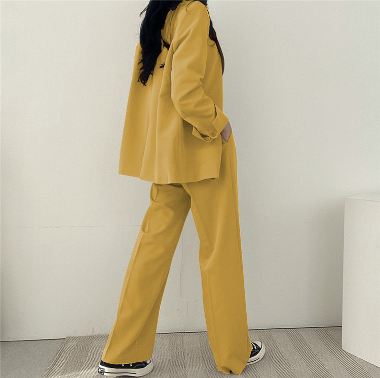 卡其色西装外套女2023新款春秋季韩版小西服套装女士休闲气质上衣详情44