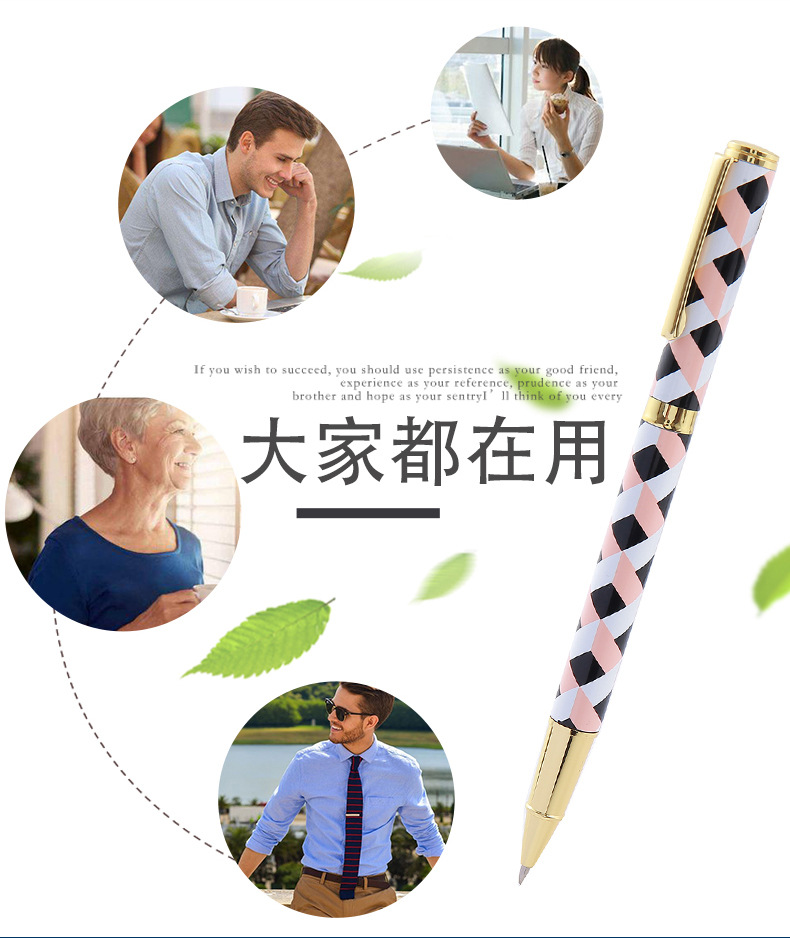 Metal signature pens, office gel pens, metal ballpoint pens, student stationery pens, advertising gift pens pic 9