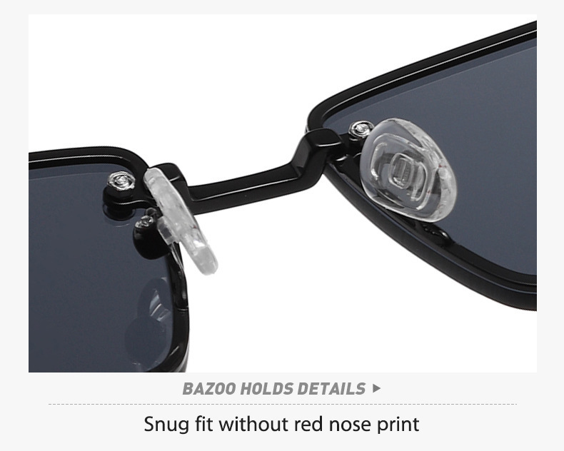 新款摩登太阳镜男女个性小方框跨境韩版海洋片眼镜街拍嘻哈墨镜详情7