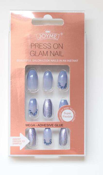 24 piezas acabadas uñas parches adhesivos adhesivos traseros transfronterizos europa y américa parches de uñas falsas bandas de diamantes nupcias uñas parches de uñas color de la piel rojo pic 39