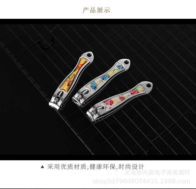Stainless steel flat-mouthed nail clippers, nail pliers, nail knives, large nail knives, nail trimming scissors for adults, one yuan supply pic 2
