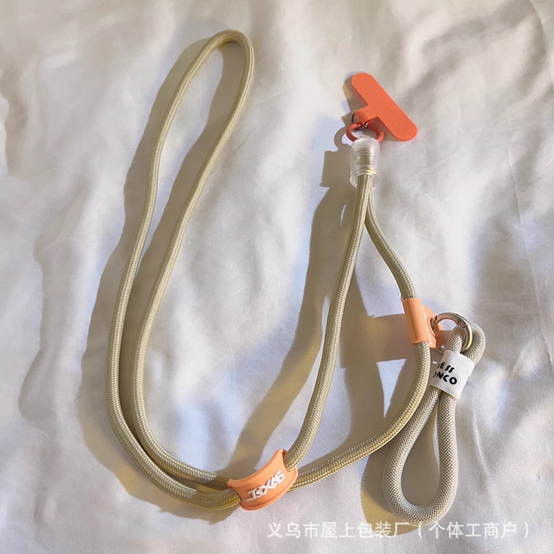 整套精致编织手机卡套挂绳 斜挎可背彩色车绳子 带子挂链挂件防丢详情11