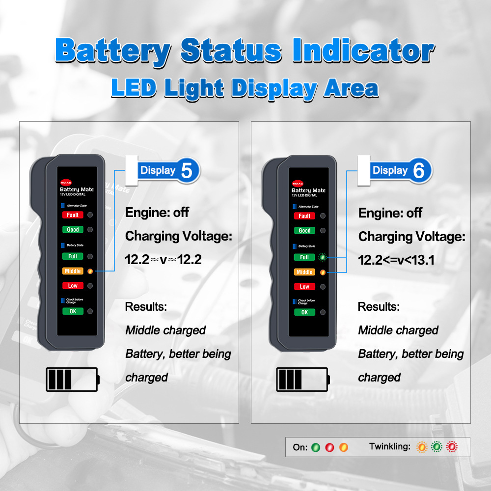汽车蓄电池检测仪电瓶测试仪12V battery tester外贸热销点烟器款详情6