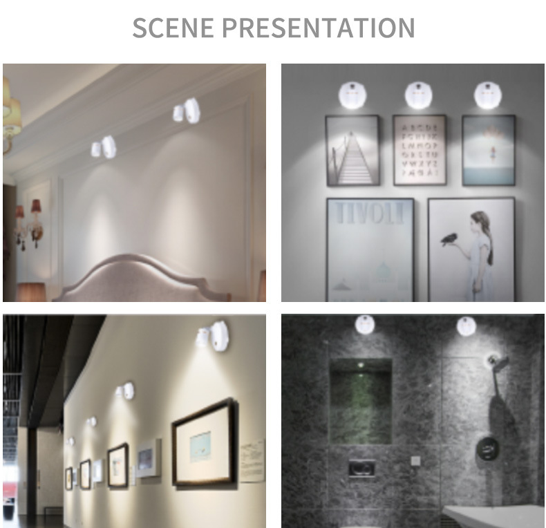 Cross-border best-selling LED small spotlights for wine, jewelry, exhibition halls, clothing, cabinets, background walls, 4000K white light remote control spotlights pic 26