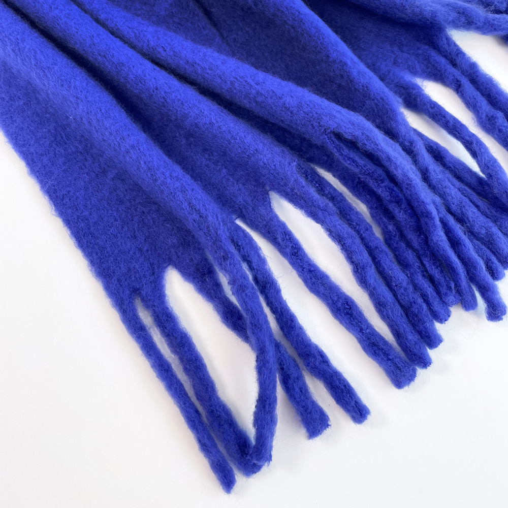 Solid color mohair scarf, sweet potato best-selling warm mid-length scarf, winter shawl, scarf for outerwear, wholesale from Europe and America pic 47