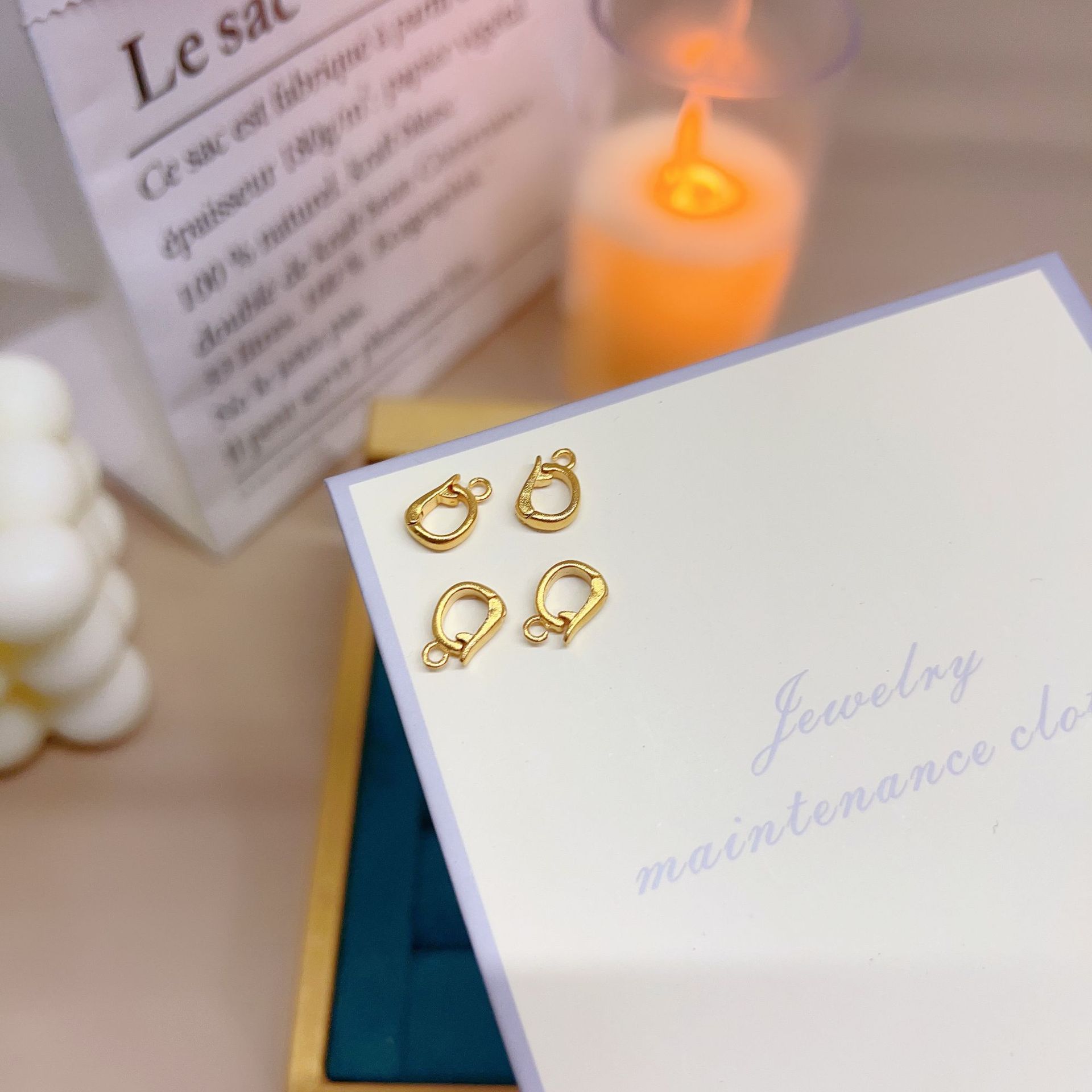 DIY accessories, basic accessories, universal buckles, snap buckles, sunflower seed buckles, pendant snap buckles, necklace bracelet buckles, finishing buckles pic 7