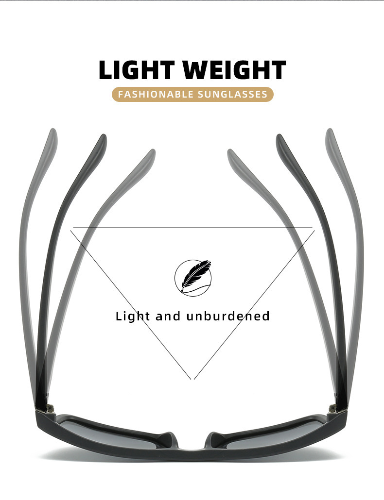 户外骑行欧美太阳镜D731 男士偏光太阳镜 复古运动墨镜男太阳眼镜详情3
