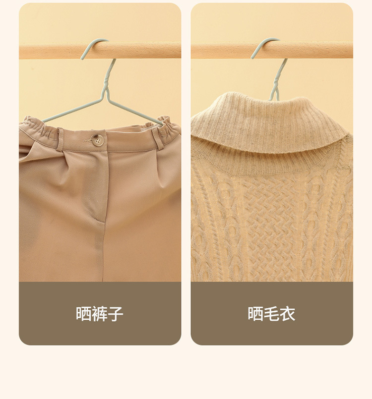 FaSoLa household thickened clothes drying rack, clothes hanging support, sun-drying dipped plastic dry and wet dual-purpose stall, dormitory clothes hanger pic 26