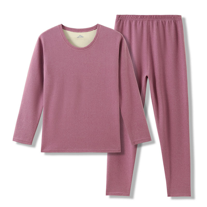 HD秋冬德绒保暖内衣男女士套装AB面圆领秋衣秋裤T9908高详情19