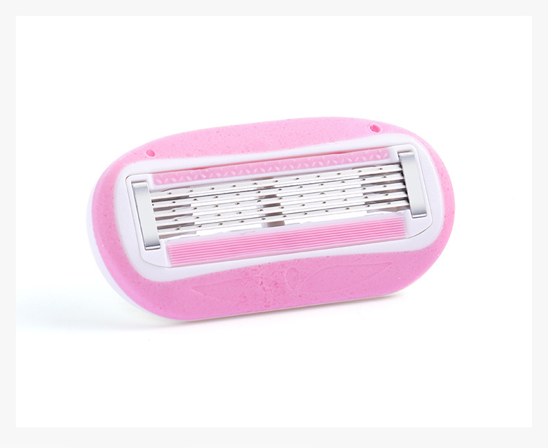 ALSHABAB吉派现货批发网红款女用剃毛刀5层刮毛刀女士手动刮腋毛腿毛刀工厂价详情4