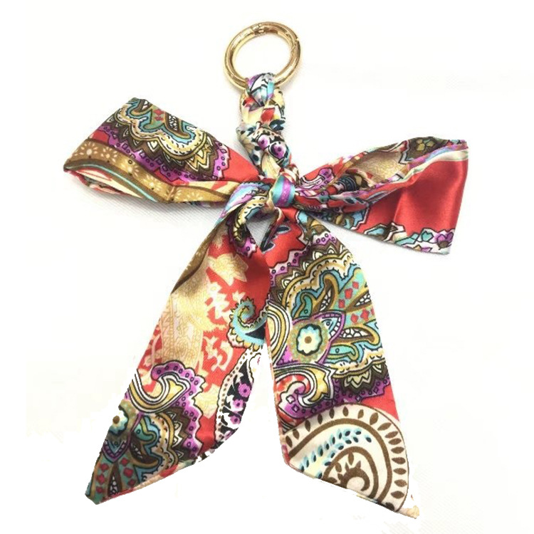 Jane Eyre Siyuan new product supply: Small square scarves, versatile leather buckles, leather bags, decorative small neckerchiefs, bag straps, silk scarf accessories, keychains pic 8