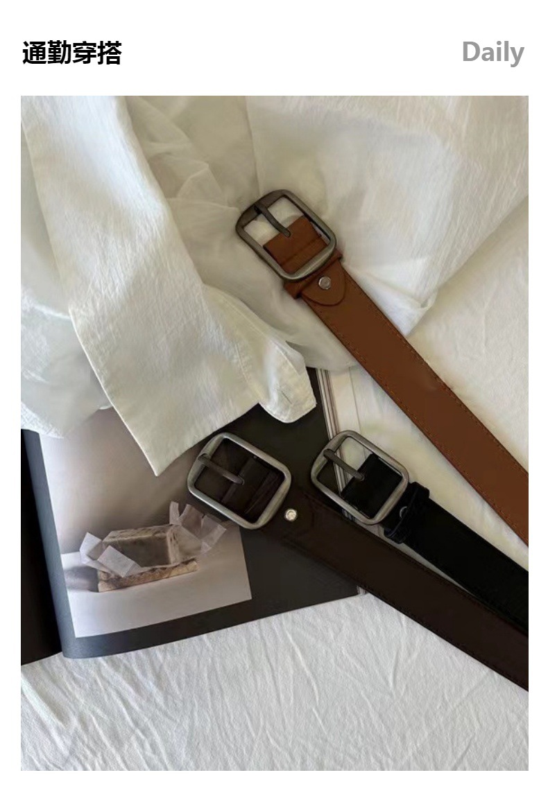 新款韩版中性男生皮带针扣装饰牛仔裤带休闲百搭潮流男女腰带批发详情15