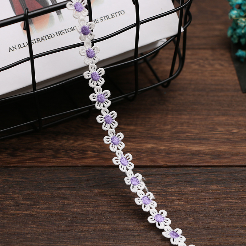 1.5CM water-soluble embroidered little bee lace, Daisy sunflower, DIY handmade accessories, clothing, hair accessories, fabric, tiled pic 17