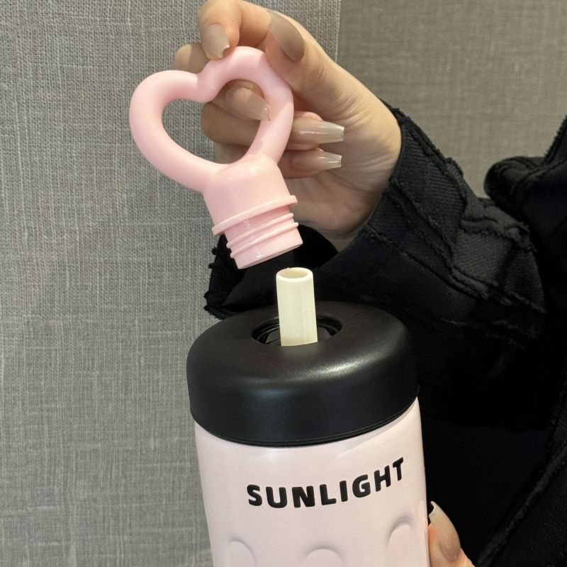 316不锈钢咖啡杯爱心提手夏季保冷外带水杯ins风保温杯女生高颜值详情10