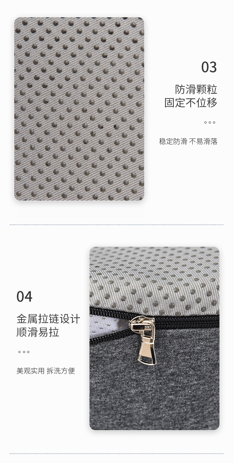 Car seat cushion, memory foam seat cushion, buttock cushion, chair hemorrhoid cushion, slow rebound, office chair cushion for long sitting, foreign trade pic 11