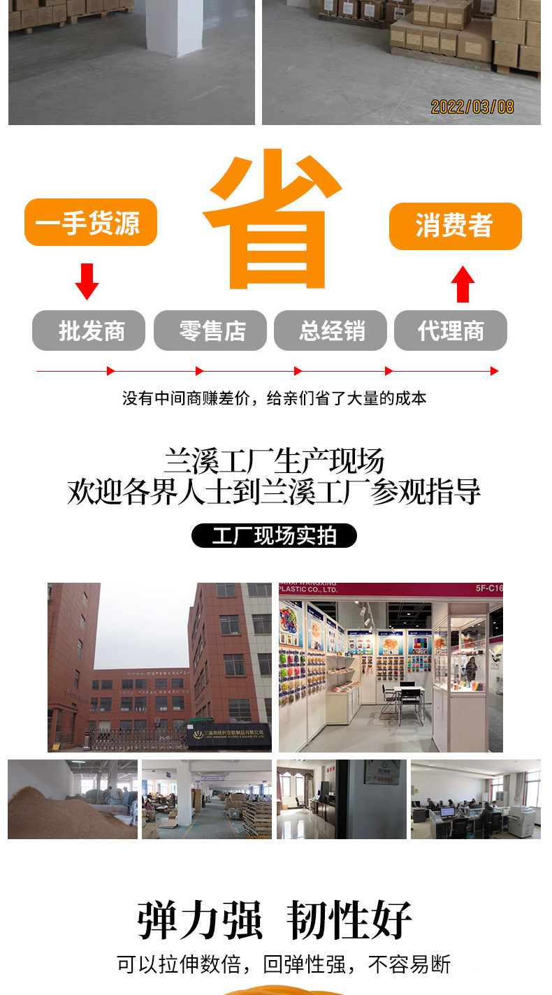 3mm透明黄色橡皮筋加宽天然橡胶圈高弹抗老化牛皮筋打包捆绑皮筋详情6