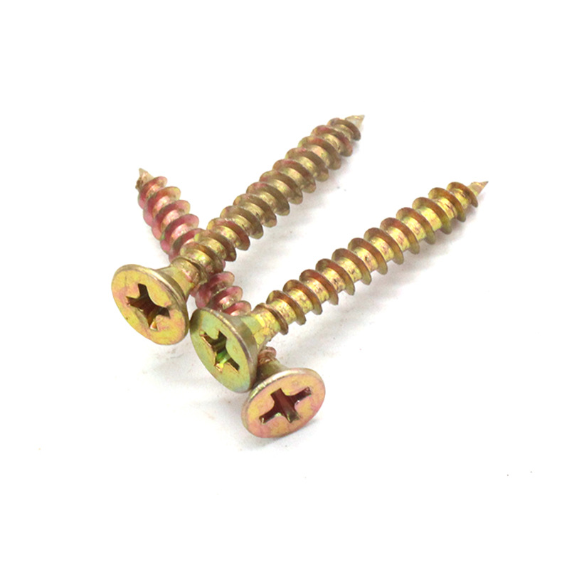 Factory direct sales of high-strength self-tapping screws, flat head cross self-tapping wood screws, fiberboard nails, countersunk quick screws pic 5