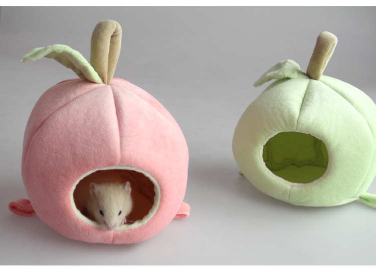 蜜袋鼯宠物窝厂家小宠吉仔仔保暖冬天荷兰猪苹果鸟巢天竺鼠水果棉详情19