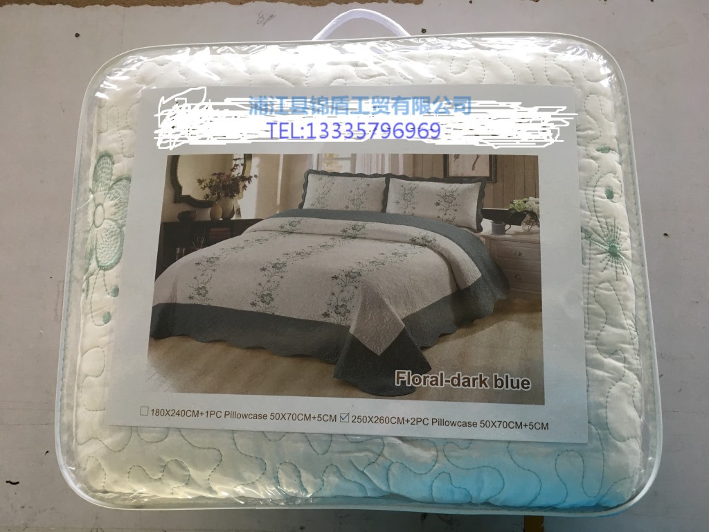 Wholesale of brushed fabric embroidered bed covers and quilted quilts in stock for export, bedspreads, bedding sets, summer cool quilts and bed sheets pic 5