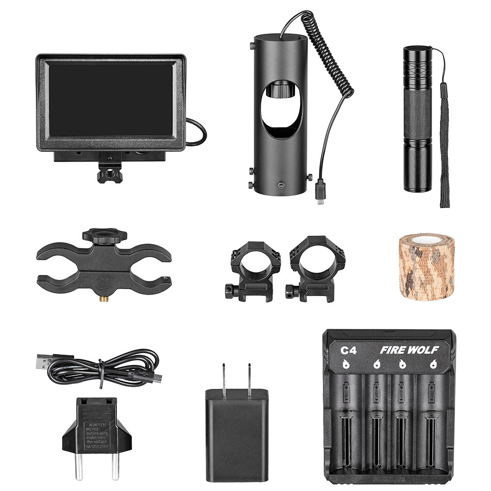 Digital low-light night vision device, laser infrared 4.3-inch night vision device, telescope, low-light night vision device pic 4