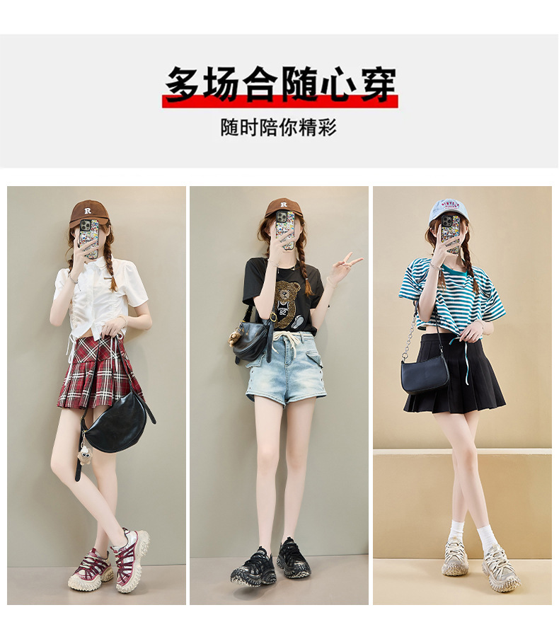 ins韩版新款老爹鞋女2024秋季学生跑步运动厚底增高休闲街拍M-91详情4