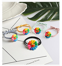 Simple and popular Instagram hair tie, bow double ball hair band, hair tie rubber band, Korean style fresh and clean hair tie 2-yuan store pic 7