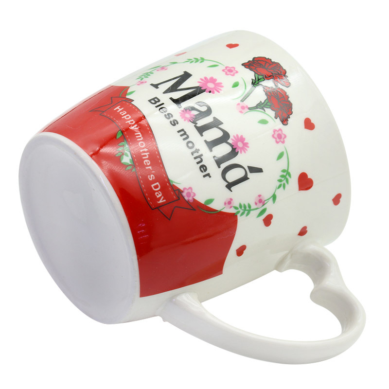 创意镀金西语母亲节陶瓷马克杯牛奶杯大容量杯具外贸专供带柄勺托盘咖啡杯套装送妈妈的礼物工厂直供支持多语做客logo详情2