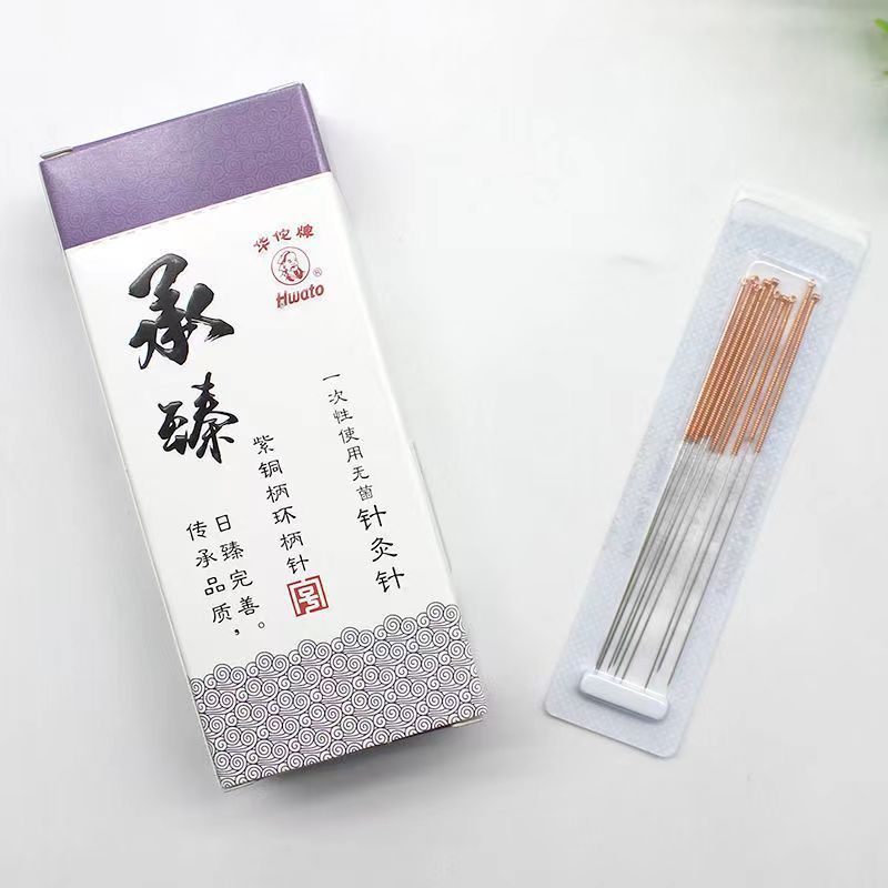500支华佗牌针灸针一次性针炙针[10x1]中医用无菌承臻铜柄针毫针详情7