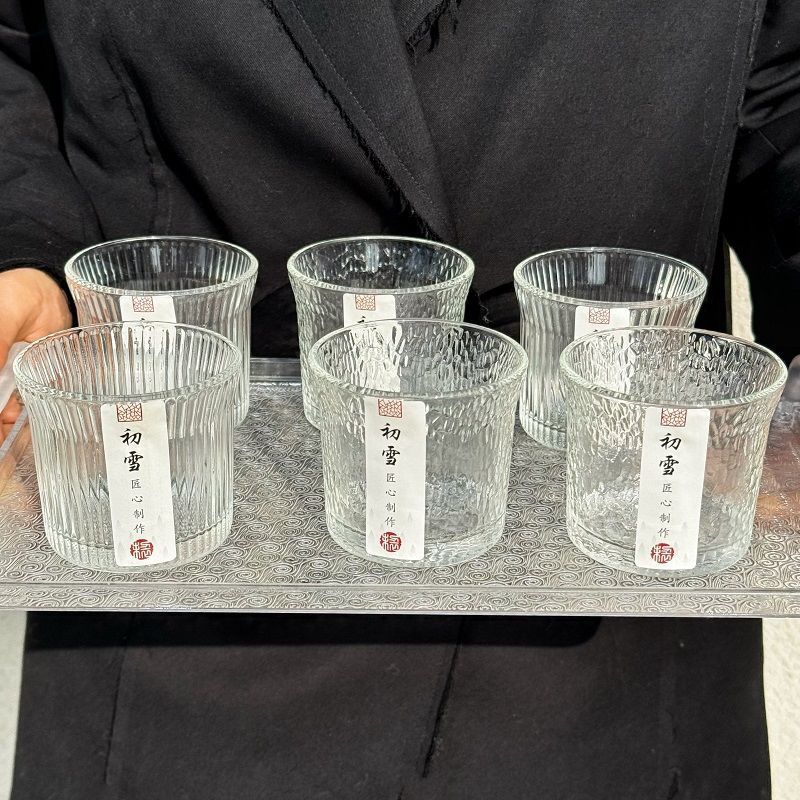 ins玻璃杯带把手家用早餐杯网红浮雕水杯高颜值咖啡杯伴手礼杯子详情4