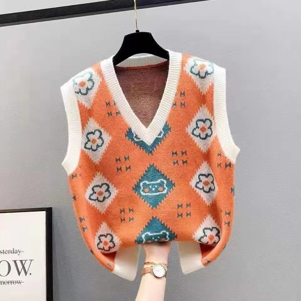 针织马甲背心女新款洋气内搭上衣百搭可外穿2022外搭叠穿小马甲详情6