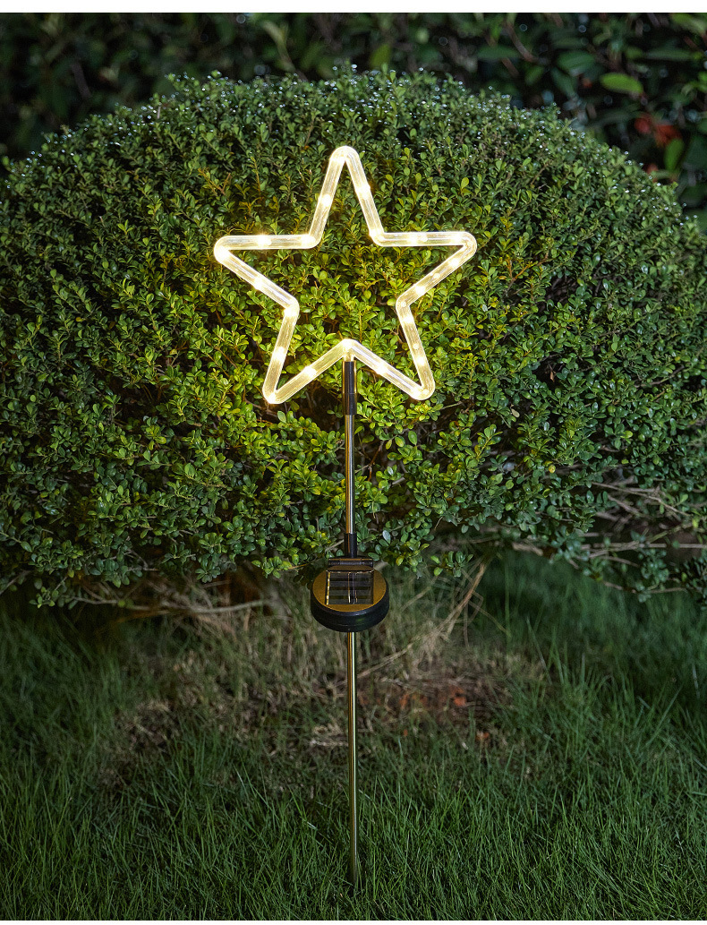 Amazon outdoor neon lights, lawn floor insert lights, solar LED ambient lights, waterproof star cactus arrangement pic 12