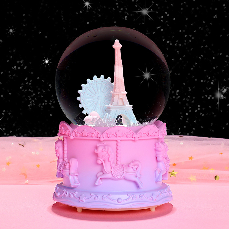 Astronaut Crystal Ball, music box, music box, Snowfall, Mermaid Princess, girls, children, birthday gifts, Christmas pic 17