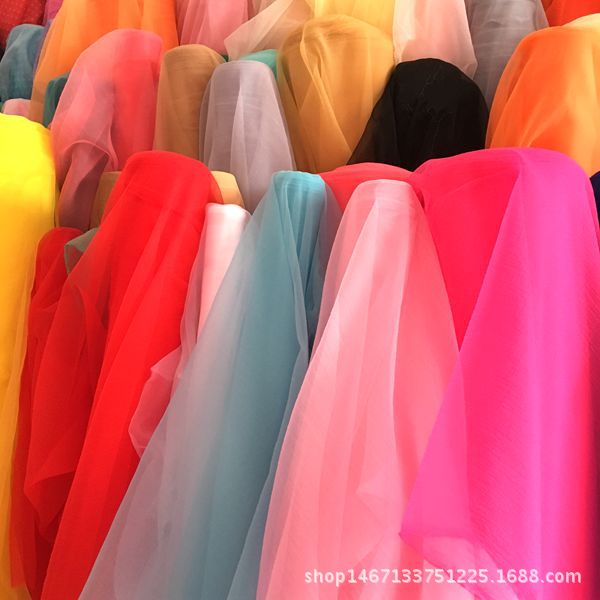 Polyester mesh fabric for clothing, accessories, scarves, various drawstrings, gifts, bags, decorative fabrics, bubble gauze pic 9