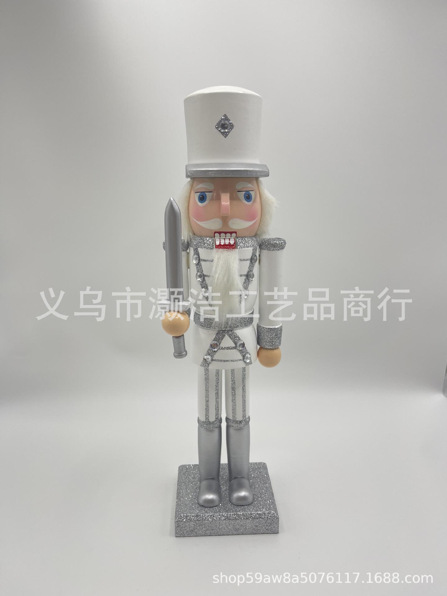 源头厂家供应圣诞节胡桃人美式仪仗队胡桃夹子木偶士兵工艺品摆件详情5