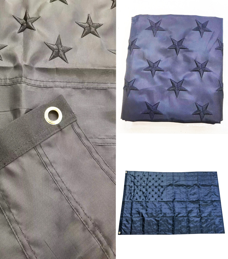 跨境供应 刺绣美国旗绣花全棉葬礼旗各种款式美国旗支持定制详情8