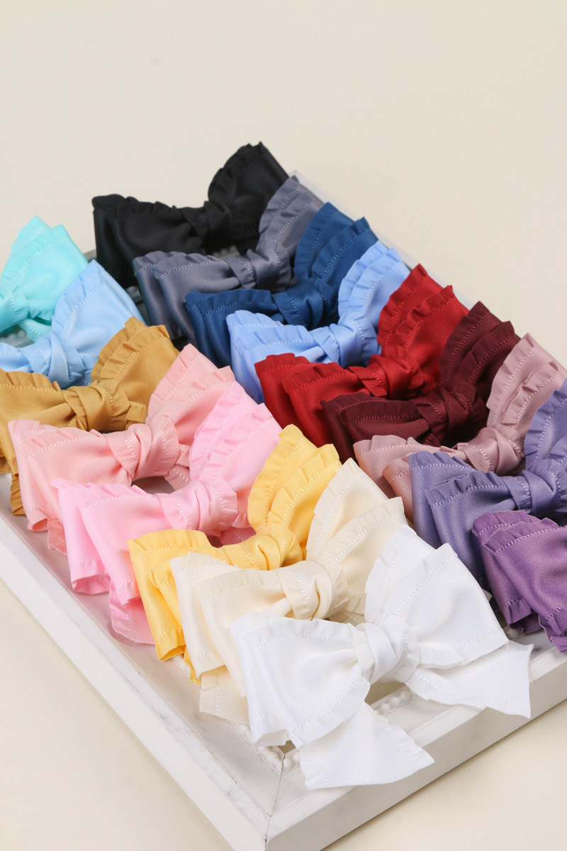 Classic thickened ruffled woven ribbon bow hair accessory clothing high-density wavy ribbon black fungus skirt hem satin ribbon pic 21